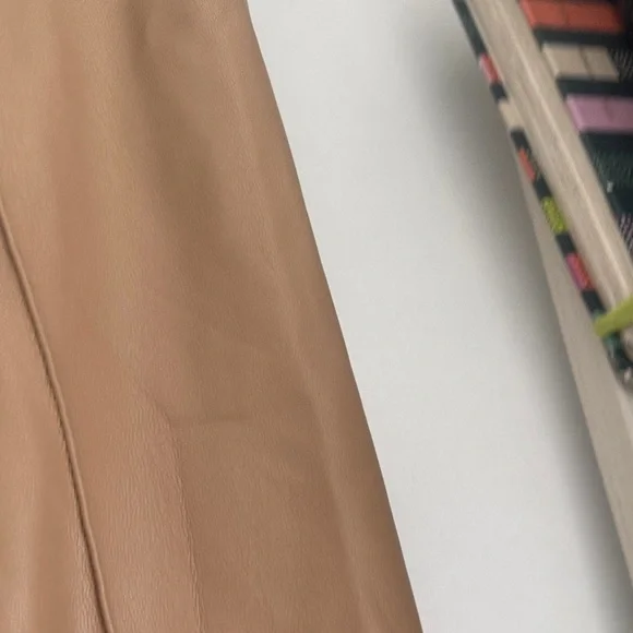 ZARA faux leather Tan Women's skinny Pants size M - Picture 7 of 14